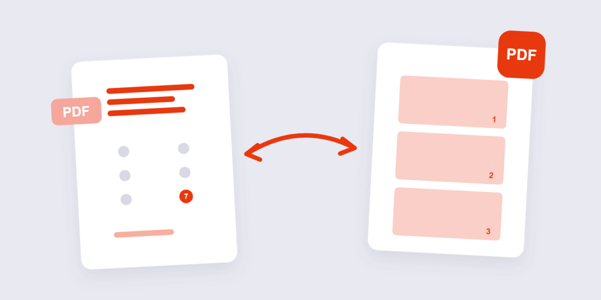 Page number position grid with bottom-right selected on a PDF page