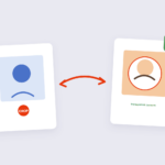 Square photo circle cropped into a transparent profile avatar