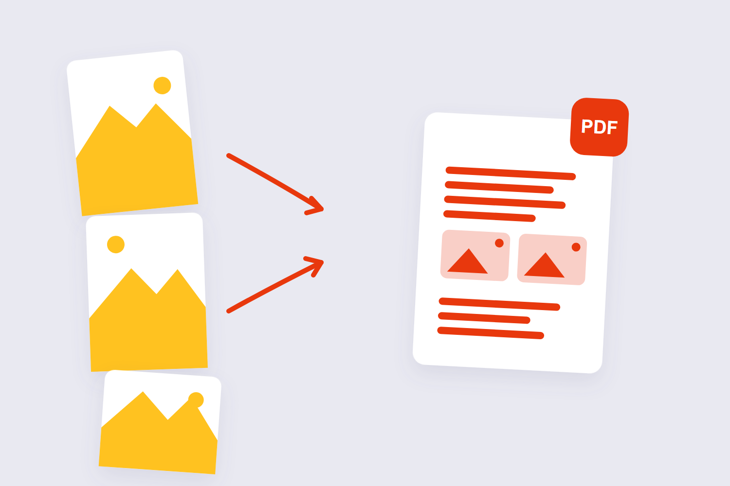 Multiple JPG photos combining into a single PDF document