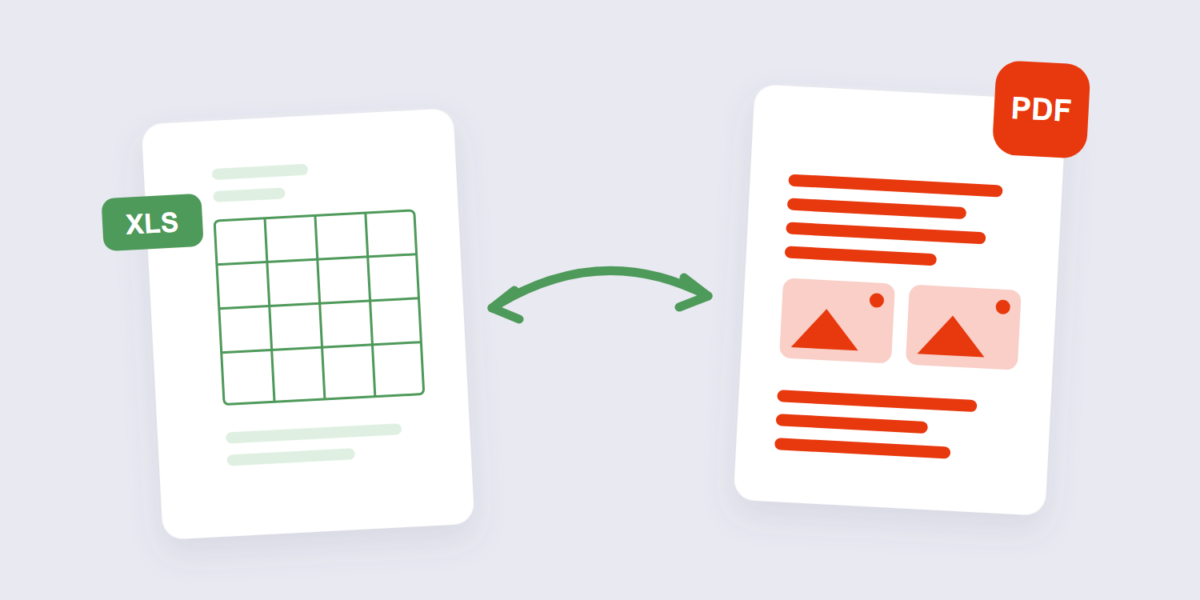 Excel spreadsheet converting into a PDF document