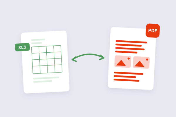 Excel spreadsheet converting into a PDF document