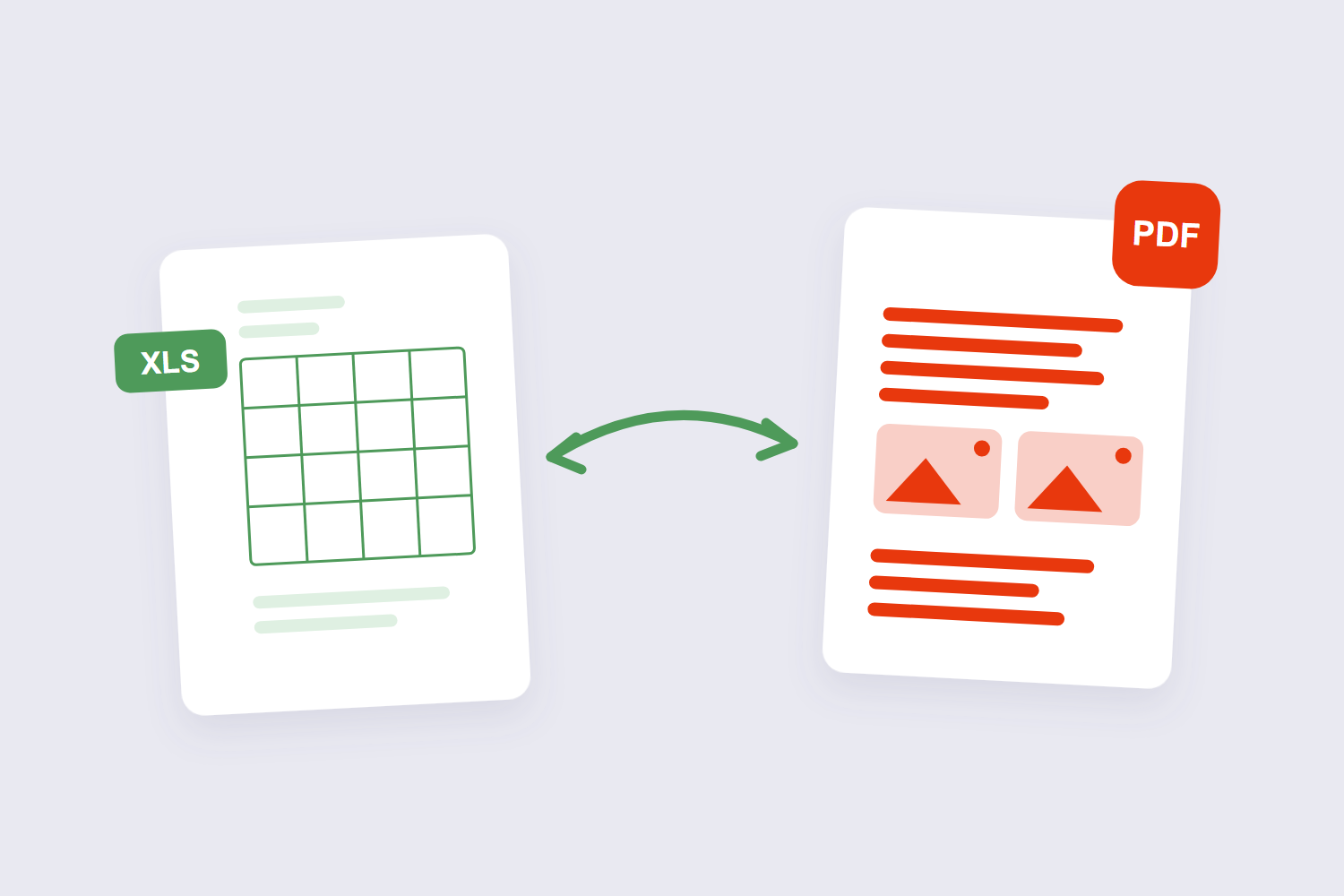 Excel spreadsheet converting into a PDF document