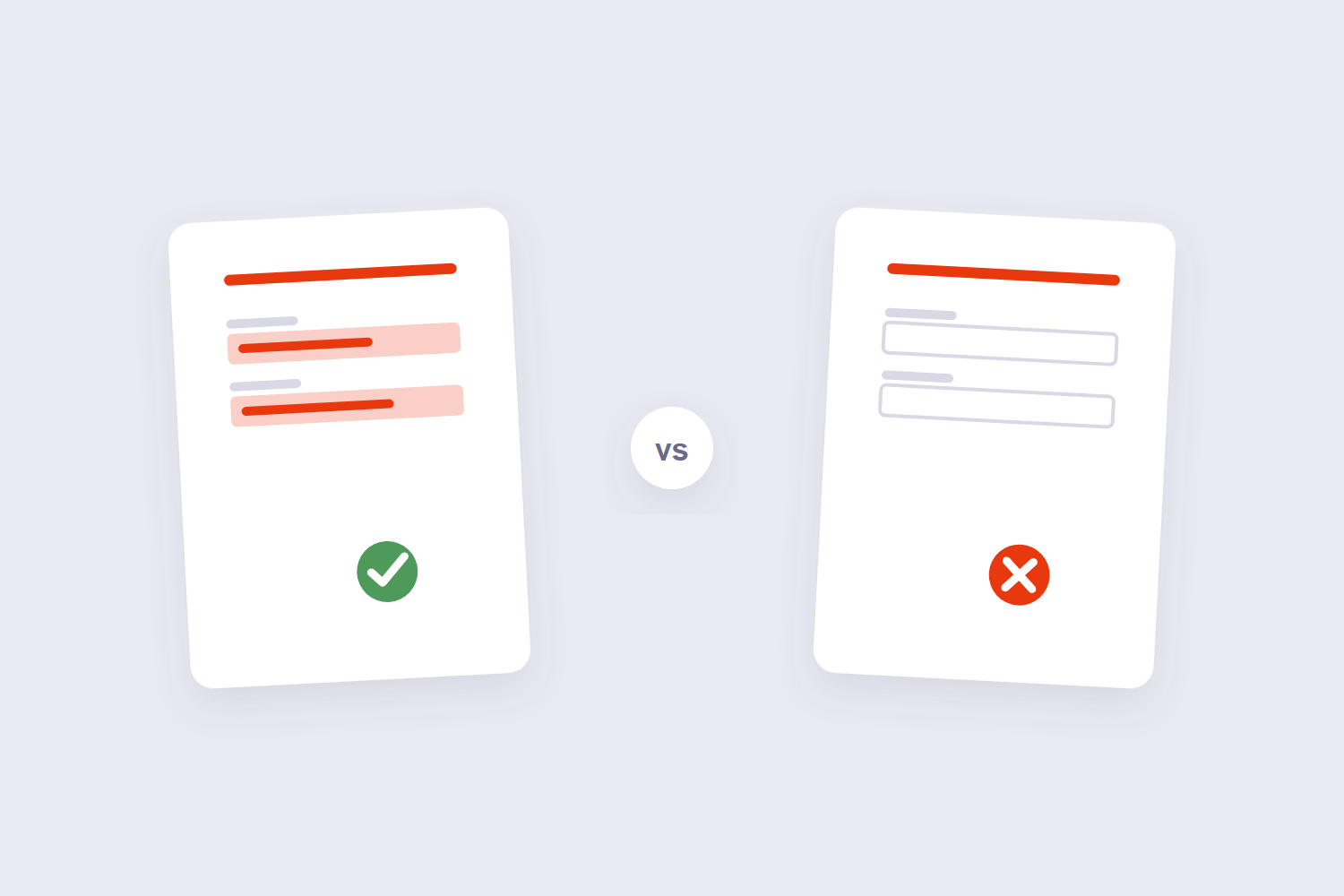 Filled form fields visible in one viewer and blank in another