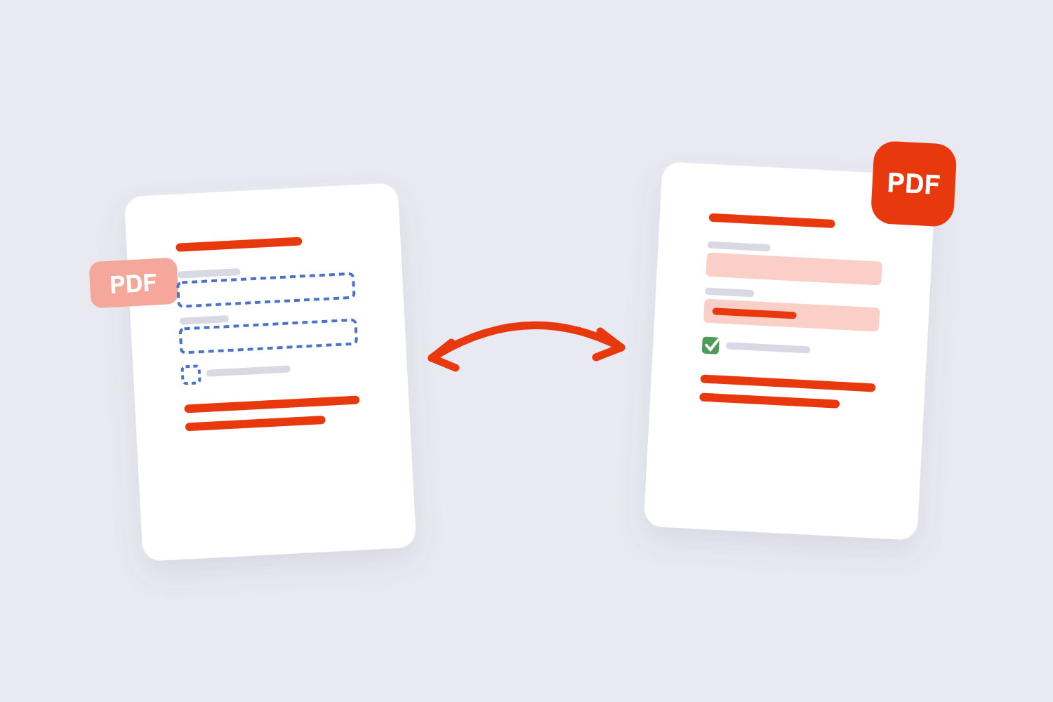 Interactive form fields flattened into solid page content
