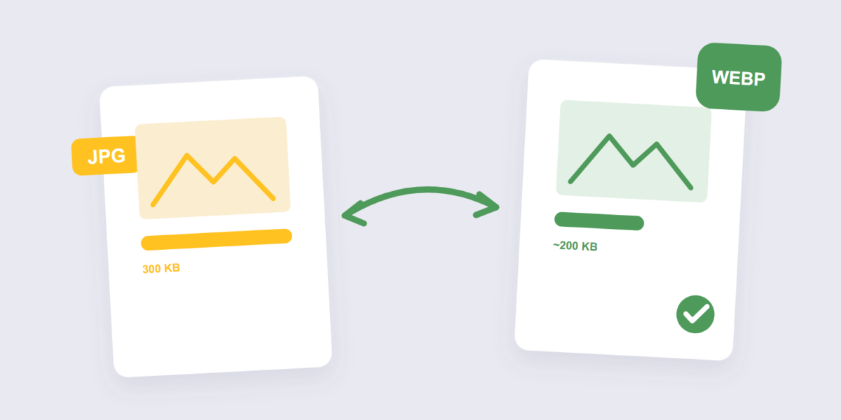 300 KB JPG converting into a smaller WebP image