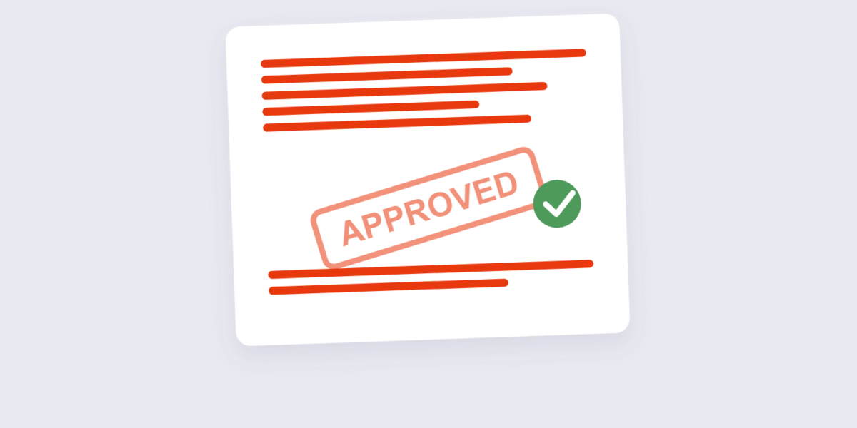 PDF document stamped with green APPROVED mark