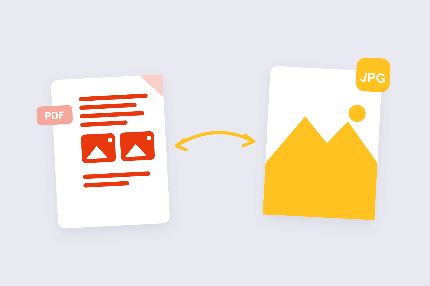 PDF document converting into a JPG image