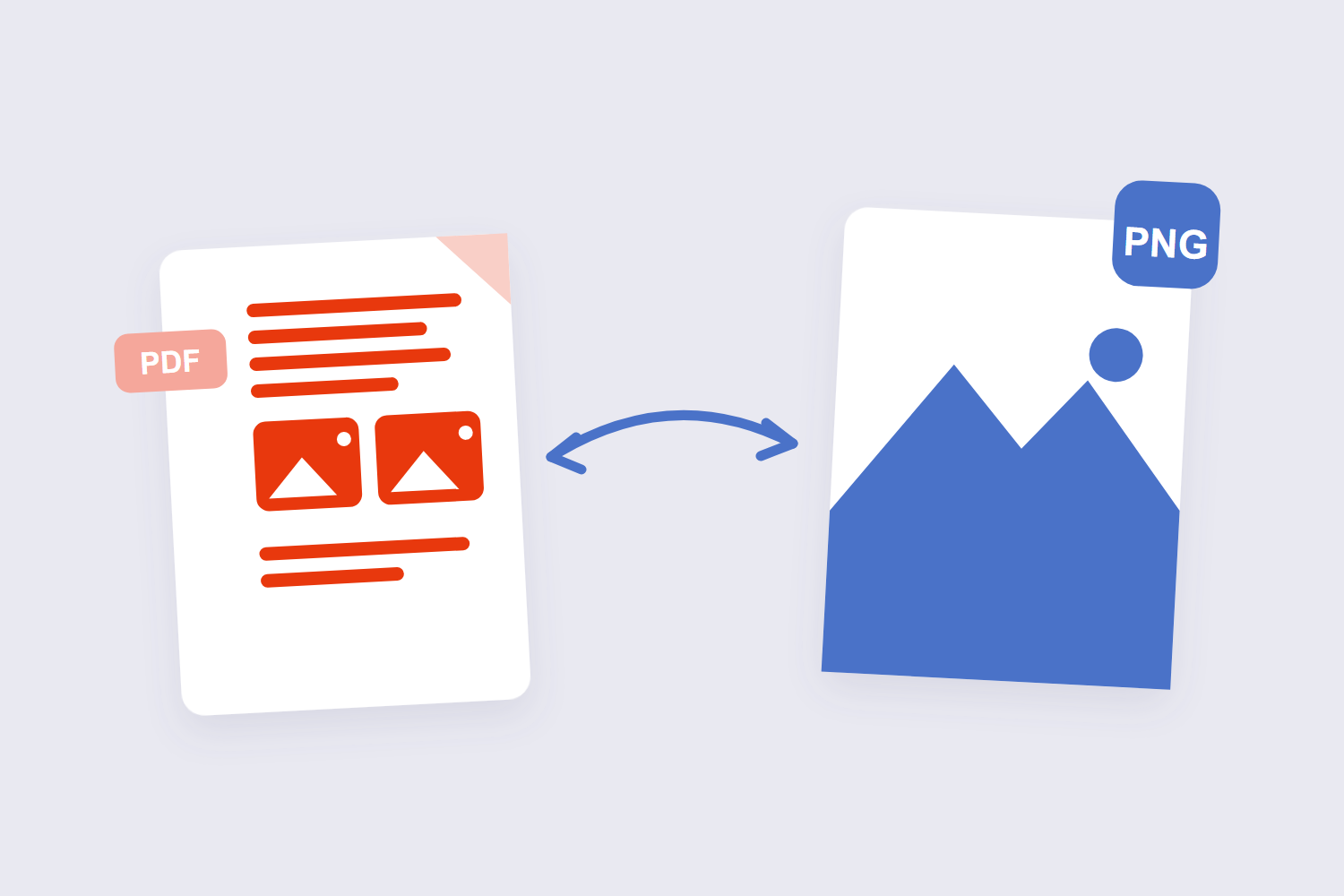 PDF document converting into a lossless PNG image