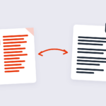 PDF document converting into a plain text file