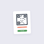 Generated QR code with scan me label