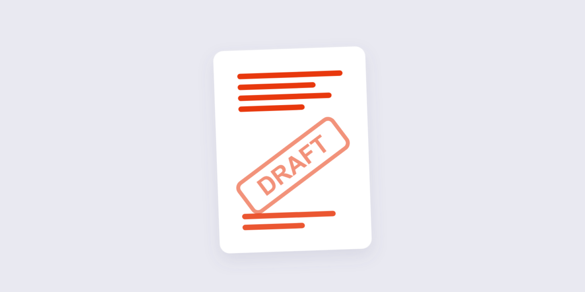 Diagonal DRAFT watermark across a PDF page
