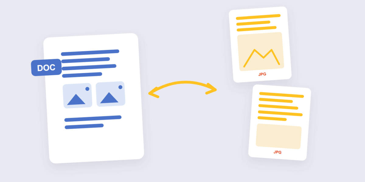Word document pages converting into JPG images