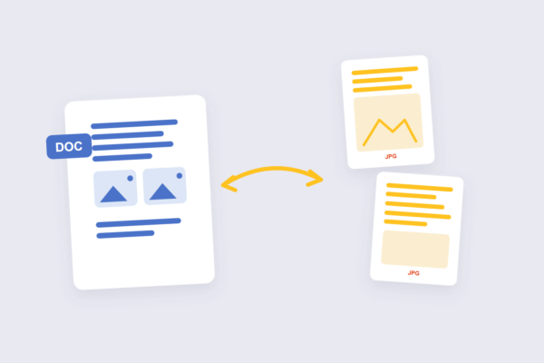 Word document pages converting into JPG images