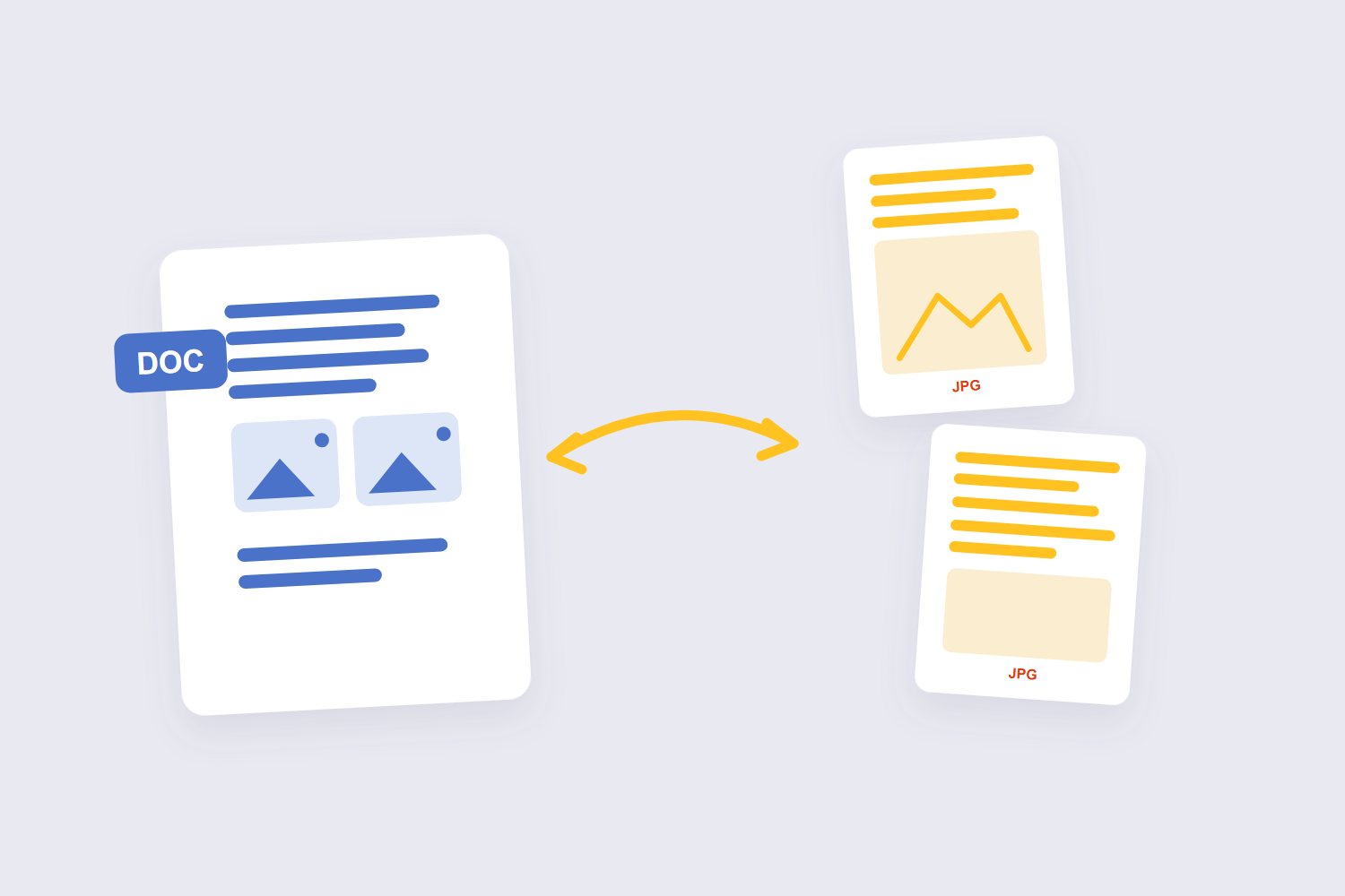 Word document pages converting into JPG images